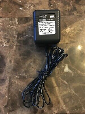 NEW Linksys AM-91000A AD9/1C AC DC Power Supply Adapter Charger 9VAC 1000mA - Click Image to Close
